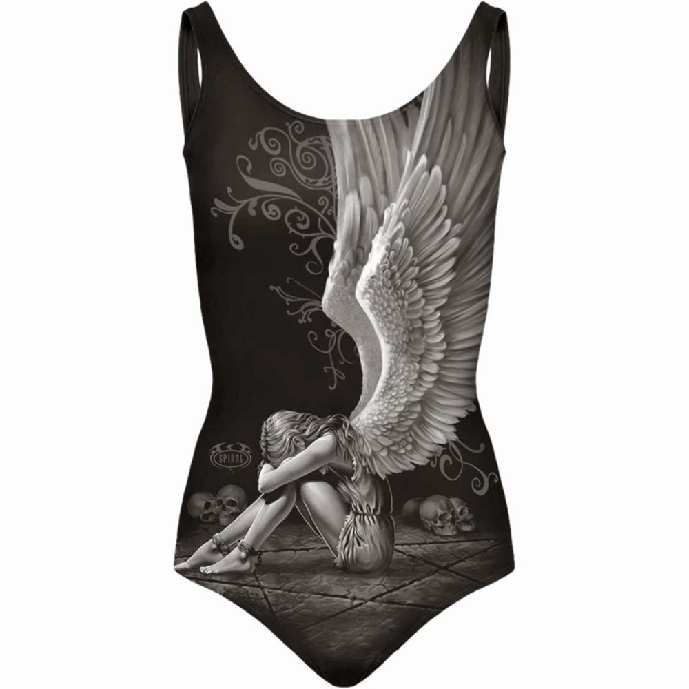 enslaved angel Allover Scoop Back Padded Swimsuit
